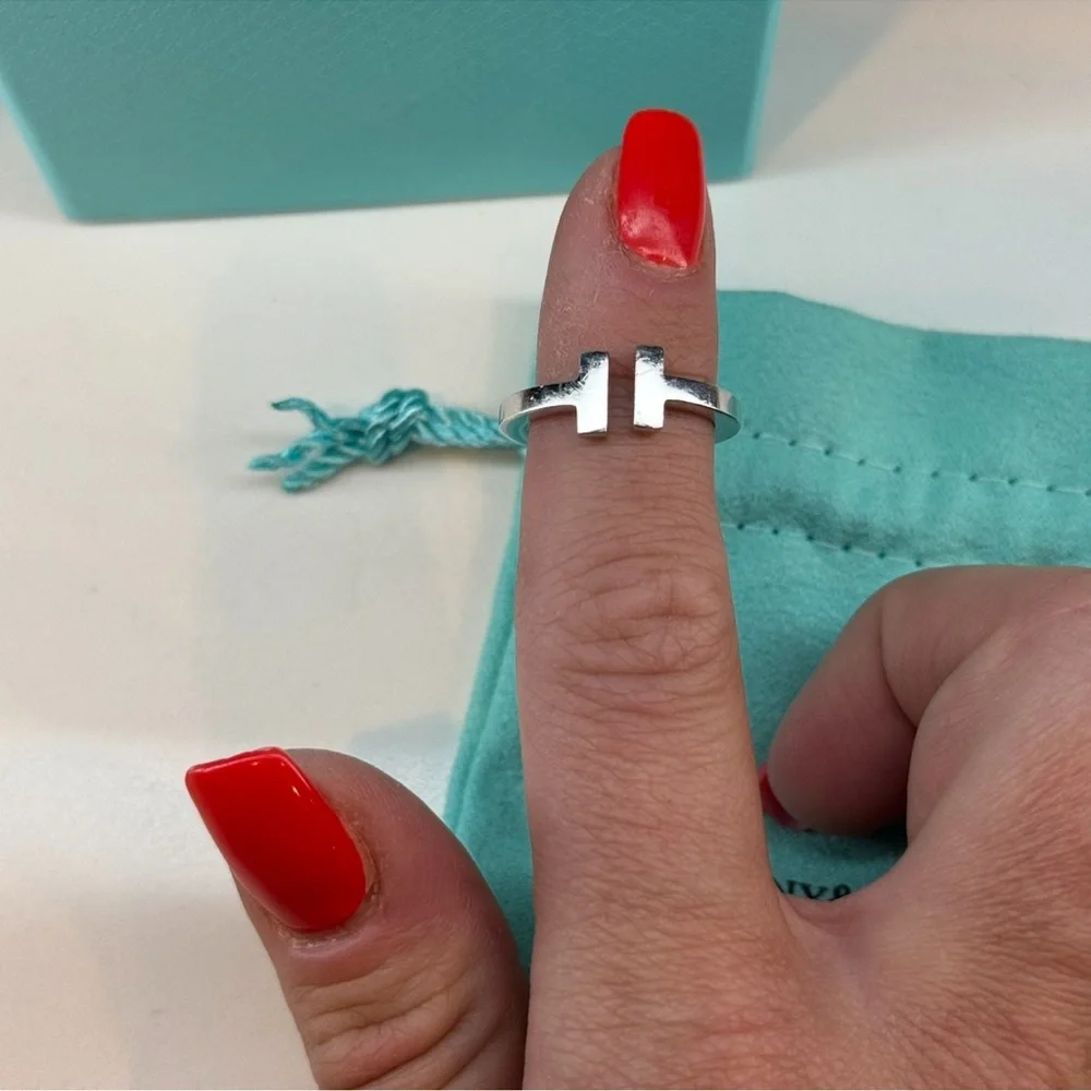 Tiffany T Square Ring in Sterling Silver - Picture 3 of 9